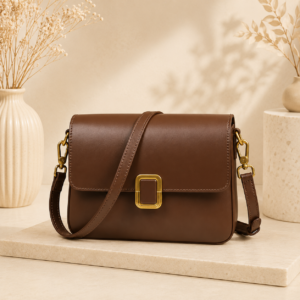 Leather Shoulder Bag Crossbody Purse with Adjustable Strap